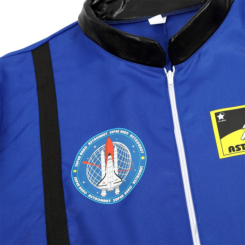 Mens Astronaut Costume Adult Astronaut Suit Outfit Men Costumes Halloween