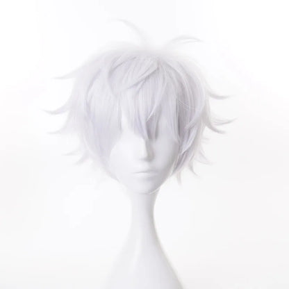 Anime Jujutsu Kaisen Gojo Satoru Cosplay Costume Glasses High School Uniform Wig Suit Halloween Costume Men Adult