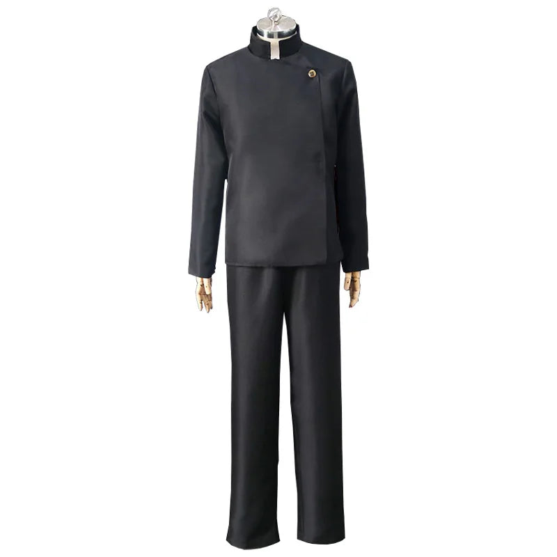 Anime Jujutsu Kaisen Gojo Satoru Cosplay Costume Glasses High School Uniform Wig Suit Halloween Costume Men Adult