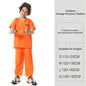 Adult Inmate Costume Orange Prisoner Jumpsuit Jailbird Outfit for Halloween Orange Prisoner Costume Men Jail Jumpsuit Costume