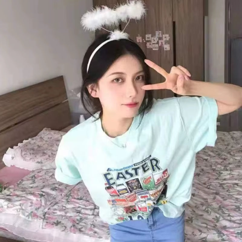 Adult Kids Angel Feather Halo Headband Women Men Halloween Birthday Costume Headpiece Stage Show Party Hair Hoop Photo Props
