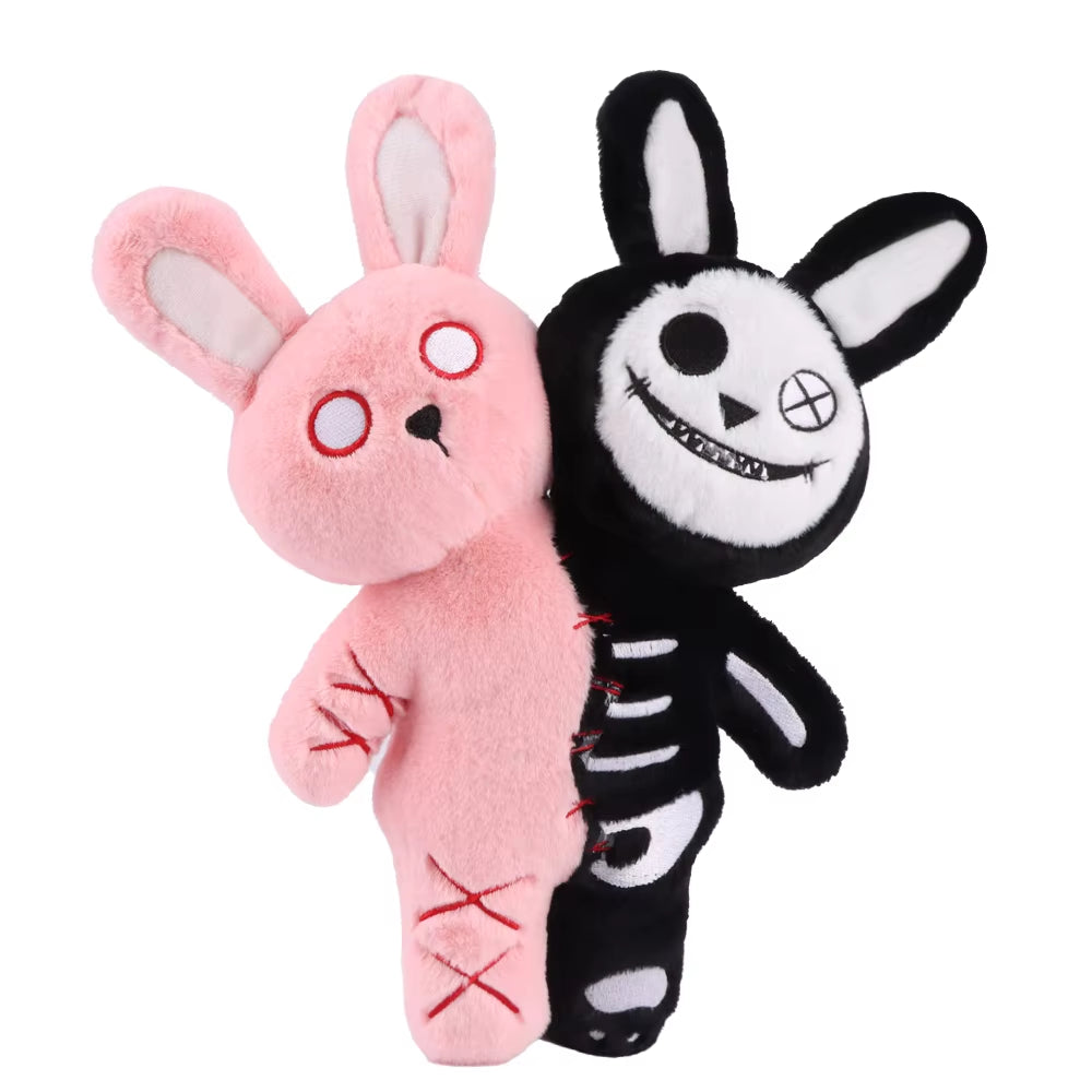 Halloween Double Headed Skull Rabbit Plush Toy Grimace Halloween Doll Company Holiday Gifts Children'S Halloween Creative Gifts