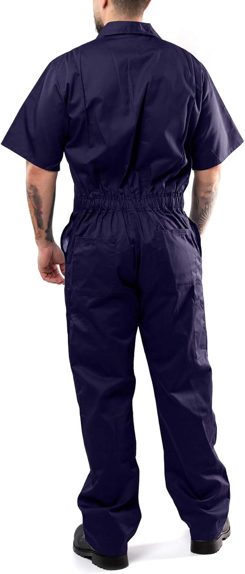 Coveralls for Men Short Sleeve - Blended - Work Jumpsuit Men