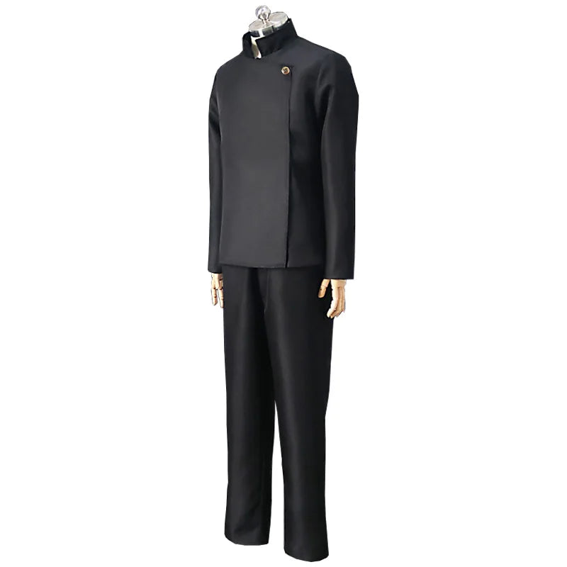 Anime Jujutsu Kaisen Gojo Satoru Cosplay Costume Glasses High School Uniform Wig Suit Halloween Costume Men Adult