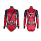 Superhero Spiderman Bodysuit for Women Captain America Cosplay 3D Print Long Sleeve Swimsuit Adult Halloween Carnival Costumes