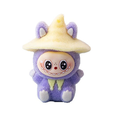 1-10Pcs Lububu Anime Magician Flocked DIY Action Figure Decorative Pendant Desktop Kawaii Dolls Car Ornaments Toy Christmas Gift