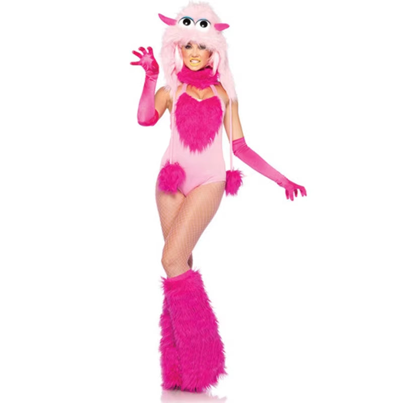 Adult Sexy Furry Animal Costume for Women Animal Costumes Halloween Carnival Rabbit Wolf Fox Cat Cosplay Furry Costumes Outfits