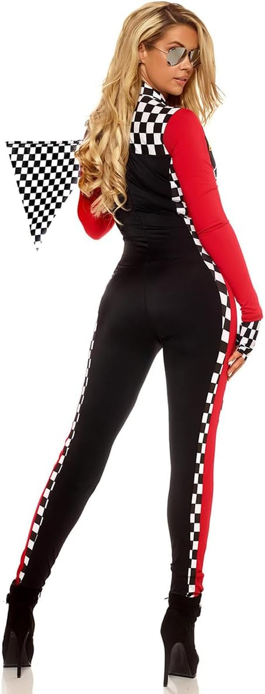 Women'S Sexy Racer Costume - Race Car Driver Costume with Sunglasses